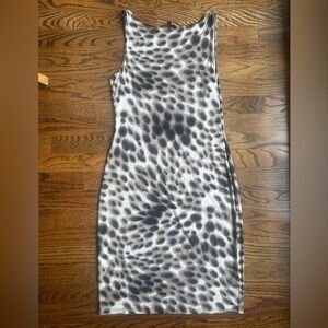 Guess Collection Ocelot print sheath dress